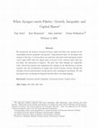 Research paper thumbnail of When Aiyagari meets Piketty: Growth, Inequality and Capital Shares