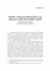 Research paper thumbnail of Recientes clásicos del derecho público y su visión de la separación de poderes: un libro dedicado al jurista que enseñaba a pensar