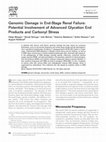 Research paper thumbnail of enomic Damage in End-Stage Renal Failure: otential Involvement of Advanced Glycation End roducts and Carbonyl Stress