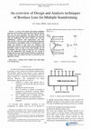 Research paper thumbnail of An overview of Design and Analysis techniques of Bootlace Lens for Multiple beamforming