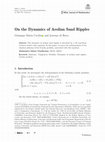 Research paper thumbnail of On the Dynamics of Aeolian Sand Ripples