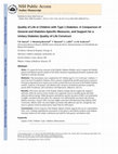 Research paper thumbnail of Quality of Life in Children with Type 1 Diabetes: A Comparison of General and Diabetes-Specific Measures, and Support for a Unitary Diabetes Quality of Life Construct