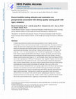 Research paper thumbnail of Parent healthful eating attitudes and motivation are prospectively associated with dietary quality among youth with type 1 diabetes