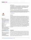 Research paper thumbnail of The effect of remuneration schedule on data completion and retention in the pregnancy eating attributes study (PEAS)