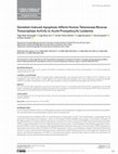 Research paper thumbnail of Genistein-Induced Apoptosis Affects Human Telomerase Reverse Transcriptase Activity in Acute Promyelocytic Leukemia