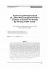 Research paper thumbnail of Hypericium perforatum extract (St. John's Wort) and hypericin induce apoptosis in leukemic HL-60 cells by effecting h-TERT activity