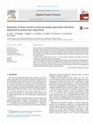 Research paper thumbnail of Retention of heavy metals on layered double hydroxides thin films deposited by pulsed laser deposition