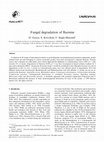 Research paper thumbnail of Fungal degradation of fluorene