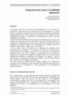 Research paper thumbnail of Comprensión de textos y la habilidad inferencial