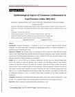 Research paper thumbnail of Epidemiological Aspects of Cutaneous Leishmaniasis in Yazd Province within 2004-2013