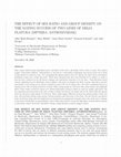 Research paper thumbnail of The Effect of Sex Ratio and Group Density on the Mating Success of Two Lines of Delia Platura (Diptera: Anthomyiidae)