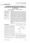 Research paper thumbnail of Development And Validation Of Stability Indicating RP-HPLC Method For Determination Of Ceritinib