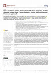 Research paper thumbnail of Best Conditions for the Production of Natural Isopentyl Acetate (Banana Aroma) from Cheese Industry Waste: An Experimental Precursor Approach