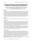 Research paper thumbnail of Developing a System for Information Management in Disaster Relief - Methodology and Requirements