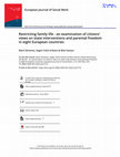 Research paper thumbnail of Restricting family life - an examination of citizens’ views on state interventions and parental freedom in eight European countries