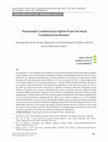 Research paper thumbnail of Dezavantajlı Çocukların Spor Eğitim Projesi ile Sosyal Uyumlarının İncelenmesi