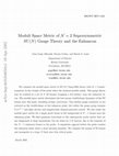 Research paper thumbnail of Moduli space metric of supersymmetric SU(N) gauge theory and the enhancon