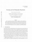 Research paper thumbnail of Focusing and the holographic hypothesis