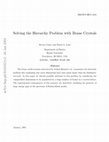 Research paper thumbnail of Solving the hierarchy problem with brane crystals