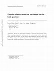 Research paper thumbnail of Einstein-Hilbert action on the brane for the bulk graviton