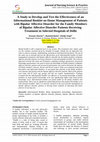 Research paper thumbnail of A Study to Develop and Test the Effectiveness of an Informational Booklet on Home Management of Patients with Bipolar Affective Disorder for the Family Members of Bipolar Affective Disorder Patients Receiving Treatment in Selected Hospitals of Delhi