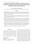 Research paper thumbnail of Assessment of Substance Use Behavior and Effectiveness of Structured Teaching Programme on Prevention and Ill Effects of Substance Abuse among Adolescents