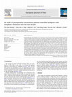 Research paper thumbnail of An audit of postoperative intravenous patient-controlled analgesia with morphine: Evolution over the last decade