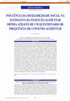 Research paper thumbnail of Influência da desejabilidade social na estimativa da ingestão alimentar obtida através de um questionário de frequência de consumo alimentar