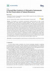 Research paper thumbnail of A second-best analysis of alternative instruments for the preservation of natural resources?