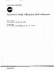 Research paper thumbnail of Parametric Study of Reactive Melt Infiltration