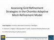 Research paper thumbnail of Assessing Grid Refinement Strategies in the Chombo Adaptive Mesh Refinement Model