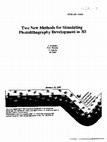 Research paper thumbnail of &lt;title&gt;Two new methods for simulating photolithography development in 3D&lt;/title&gt