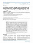 Research paper thumbnail of A novel 3D histotypic cartilage construct engineered by supercritical carbon dioxide decellularized porcine nasal cartilage graft and chondrocytes exhibited chondrogenic capability in vitro