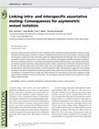 Research paper thumbnail of Linking intra- and interspecific assortative mating: Consequences for asymmetric sexual isolation