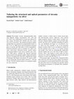 Research paper thumbnail of Tailoring the structural and optical parameters of zirconia nanoparticles via silver