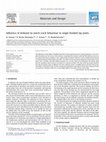 Research paper thumbnail of Influence of disbond on notch crack behaviour in single bonded lap joints