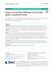 Research paper thumbnail of Cancer survivorship challenges of rural older adults: a qualitative study