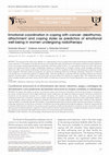 Research paper thumbnail of Coordinación emocional en el afrontamiento del cáncer: alexitimia, apego y estrategias de afrontamiento como predictores de bienestar emocional en mujeres sometidas a radioterapia