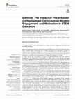 Research paper thumbnail of Editorial: The Impact of Place-Based Contextualised Curriculum on Student Engagement and Motivation in STEM Education