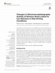 Research paper thumbnail of Changes in Electroencephalography Activity of Sensory Areas Linked to Car Sickness in Real Driving Conditions