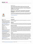 Research paper thumbnail of Perceived discomfort and neuromuscular fatigue during long-duration real driving with different car seats