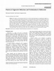 Research paper thumbnail of Patterns of Aggressive Behaviour and Victimization in Adolescents