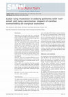 Research paper thumbnail of Lobar lung resection in elderly patients with non-small cell lung carcinoma: impact of cardiac comorbidity on surgical outcome