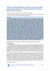 Research paper thumbnail of Effects of foliar application of boron and zinc on table grape characteristics of cultivars ‘Ekşi Kara’ and ‘Gök Üzüm’ (Vitis vinifera L.)