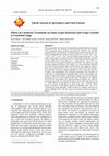 Research paper thumbnail of Effects of Colchicine Treatments on Some Grape Rootstock and Grape Varieties at Cotyledon Stage