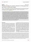 Research paper thumbnail of Machine learning for accurate estimation of fetal gestational age based on ultrasound images