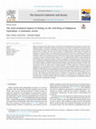 Research paper thumbnail of The socio-ecological impacts of mining on the well-being of Indigenous Australians: A systematic review