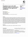 Research paper thumbnail of Populations trust in the child protection system: A cross-country comparison of nine high-income jurisdictions