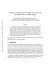 Research paper thumbnail of Detection of similar successive groups in a model with diverging number of variable groups