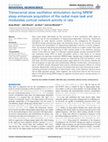 Research paper thumbnail of Transcranial slow oscillation stimulation during NREM sleep enhances acquisition of the radial maze task and modulates cortical network activity in rats